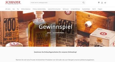 Schrader Gutschein Gewinnspiel, Schrader Gewinnspiel