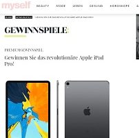 Apple iPad Pro Gewinnspiel, myself Gewinnspiel