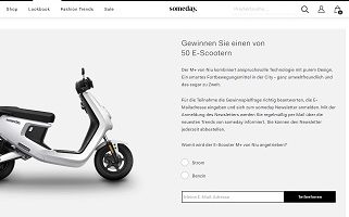 Niu E-Scooter Gewinnspiel, someday Gewinnspiel