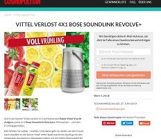 Bose Sound Link Gewinnspiel, Cosmopolitan Gewinnspiel