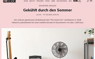 Balmuda Ventilator Gewinnspiel, Glamour Gewinnspiel