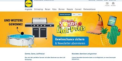 Lidl Sommer Gewinnspiel, Lidl Gewinnspiel