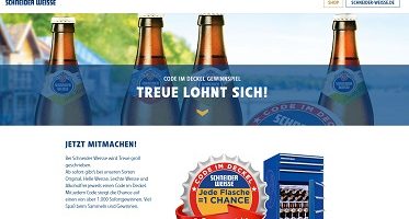 Schneider Weisse Code eingeben, Schneider Weisse Gewinnspiel