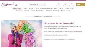 Schwab Bargeld Gewinnspiel, Schwab Gewinnspiel