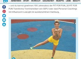 Personal Coaching Reise Gewinnspiel, fit for fun Gewinnspiel