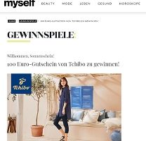 Tchibo Gutschein Gewinnspiel, myself Gewinnspiel
