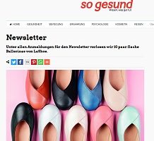 LaShoe Ballerinas Gewinnspiel, so gesund Gewinnspiel