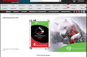 Seagate Festplatte Gewinnspiel, Alternate Gewinnspiel
