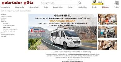 West Europa Wohnmobil Reise Gewinnspiel, Gebrüder Götz Gewinnspiel
