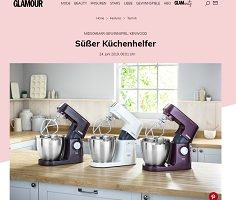 Kenwood Küchenmaschine Gewinnspiel, Glamour Gewinnspiel