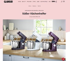 Kenwood Küchenmaschine Gewinnspiel, Glamour Gewinnspiel
