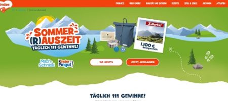 Kinder Pingui Gewinnspiel, www.sommer-rauszeit.de, Milchschnitte Code eingeben, Milchschnitte Gewinnspiel