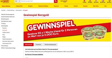 Netto Kerrygold Gewinnspiel, netto-online.de/kerrygold, Irland Reise Gewinnspiel, Netto Gewinnspiel