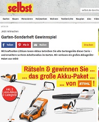 Stihl Akku-Geräte-Set Gewinnspiel, Selbst Gewinnspiel