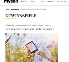 eReader tolino Shine Gewinnspiel, myself Gewinnspiel