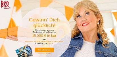 Bonprix Bargeld Gewinnspiel, Bonprix Gewinnspiel