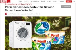 Bosch Waschmaschine Gewinnspiel, Bunte Gewinnspiel