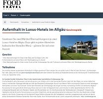 Allgäu Urlaub Gewinnspiel, Food and Travel Gewinnspiel