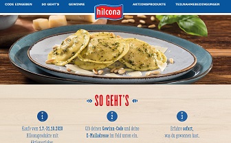 hilcona-gewinnen.com, Hilcona Code eingeben, Hilcona Gewinnspiel