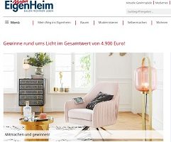 Lampen Gewinnspiel, Mein EigenHeim Gewinnspiel