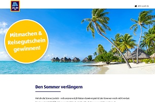 aldi-sued.de, Aldi Gewinnspiel, Aldi Süd Gewinnspiel, Aldi Gewinnspiel, Aldi Reisegutschein Gewinnspiel