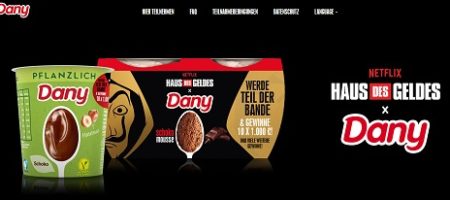 Danone Dany Code eingeben, danone-dany.de/hausdesgeldes-aktion, Danone Gewinnspiel