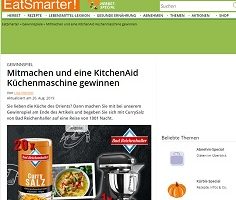 KitchenAid Artisan Gewinnspiel, EatSmarter Gewinnspiel