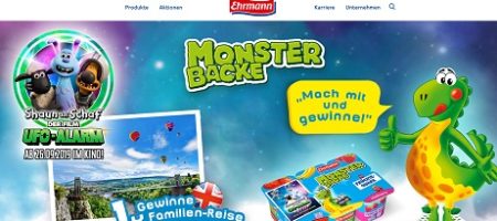 monster-backe.de, Monster Backe Gewinnspiel, Ehrmann Gewinnspiel