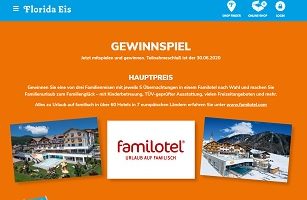 familotel Familien-Urlaub Gewinnspiel, Florida Eis Gewinnspiel