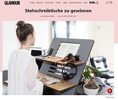 Standsome Steh-Schreibtisch Gewinnspiel, Glamour Gewinnspiel