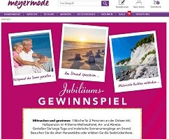 Meyer Mode Ostsee Reise Gewinnspiel, Meyer Mode Gewinnspiel