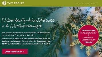 Yves Rocher Adventkalender Gewinnspiel