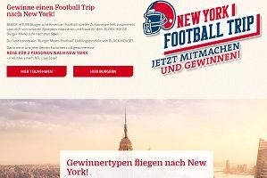 New York Reise Gewinnspiel, Block House Gewinnspiel