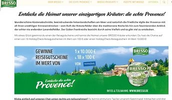 HolidayCheck Gutschein Gewinnspiel, Bresso Gewinnspiel