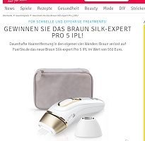 Braun Silk-expert Gewinnnspiel, Für Sie Gewinnnspiel