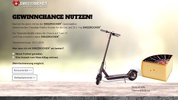 E-Scooter Gewinnspiel, Swissrocker Gewinnspiel