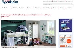 Paidi Spielbett Gewinnspiel, Mein EigenHeim Gewinnspiel