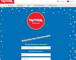 www.tkmax.de/gewinnspiel, TK maxx Rubbellos, TK maxx Gewinnspiel