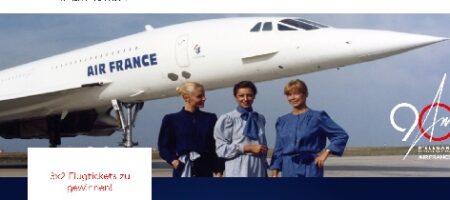 Air France Flugtickets Gewinnspiel, Air France Gewinnspiel