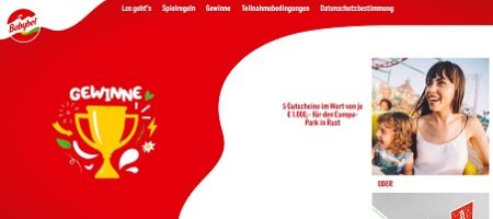 Europa-Park Gewinnspiel, Babybel Gewinnspiel