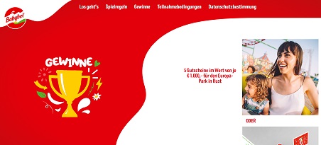 Europa-Park Gewinnspiel, Babybel Gewinnspiel