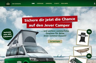 jever-sammelaktion.de, Jever Code eingeben, Jever Gewinnspiel