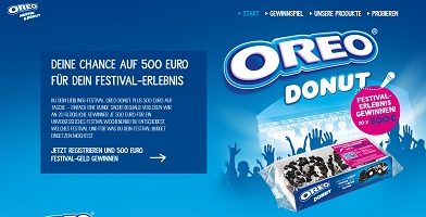 www.oreo-donut-muffin.de, Oreo Bargeld Gewinnspiel, Oreo Gewinnspiel