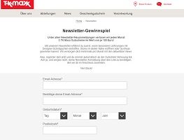 TK maxx Gutschein Gewinnspiel, TK maxx Gewinnspiel