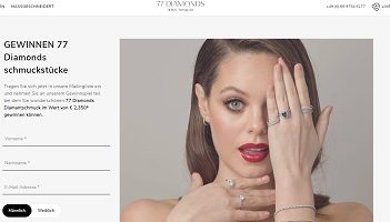 Diamant Schmuck Gewinnspiel, 77 Diamonds Gewinnspiel