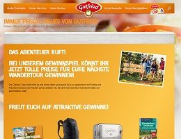 Gutfried Code eingeben, Gutfried Gewinnspiel