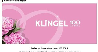 Klingel Jubiläums-Gewinnspiel, Klingel Gewinnspiel