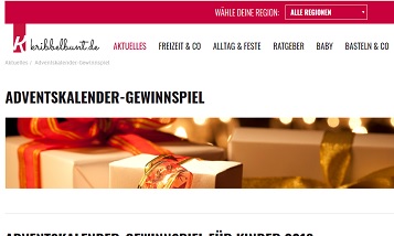 Kribbelbunt Adventskalender Gewinnspiel