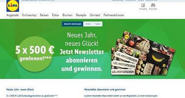 Lidl Einkaufsgutschein Gewinnspiel; Lidl Gewinnspiel