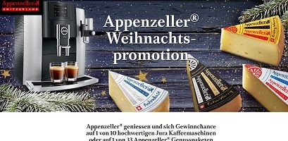 Jura Kaffeeautomat Gewinnspiel, Appenzeller Käse Gewinnspiel
